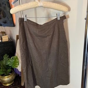 Michael Kors Brown Mid Length Pencil Skirt - Size 6